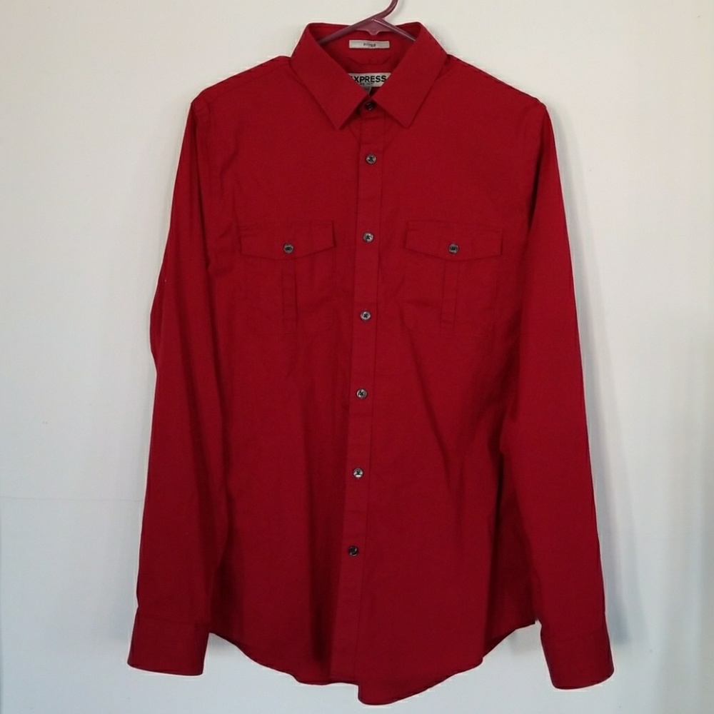 Express button up dress shirt.